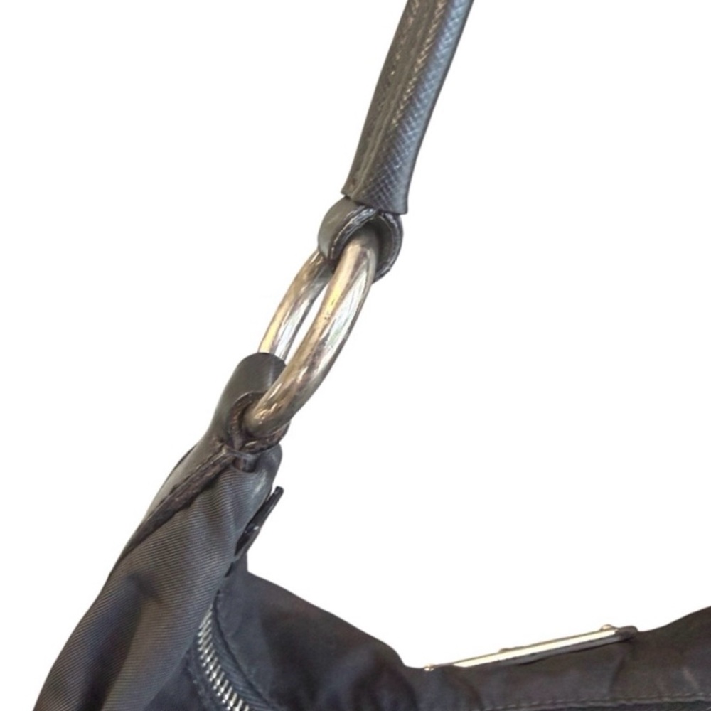 Prada black Tessuto nylon hobo shoulder bag - Picture 5 of 8